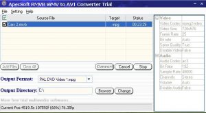 Apecsoft RMVB WMV to AVI Converter